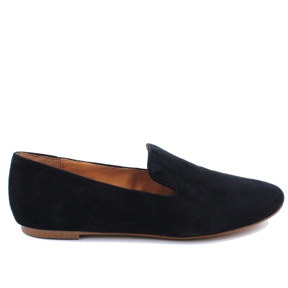New JCREW Smoking Loafers in Black Suede - Picture 2 of 3